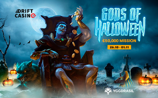 Акция Gods of Halloween – 50000 евро в Drift + до 96FS